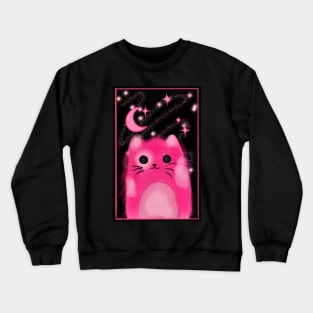 Pink celestial kitty Crewneck Sweatshirt